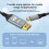 Καλώδιο USB C σε Displayport 16K, προσαρμογέας επέκτασης Type-C σε DP2.1 3