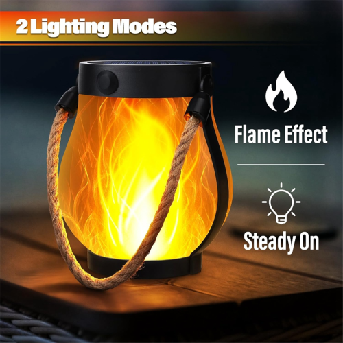 Solar Lanterns Lights Flickering Flame Garden Lights 2