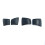 4Pcs Dach Rack Abdeckung Kappe Schiene Ende Shell Montage für Modell Y 5