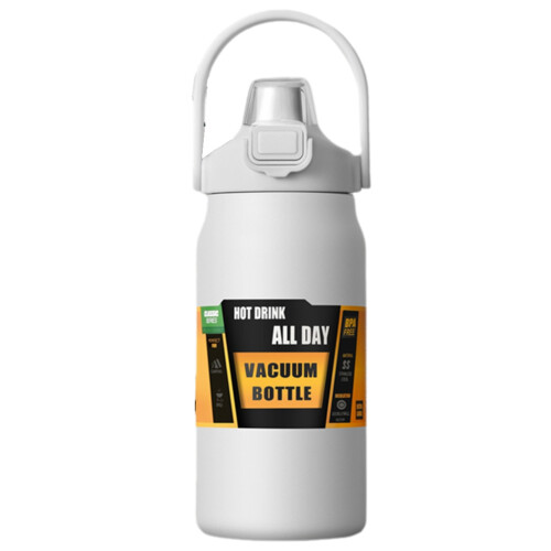 Portable Handle Cup Bounce Lid Space Kettle Mountain Climbing White