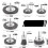 1/4 Inch Hex Shank Wire Brush Wheel Cup Brush Set 10 Pack Wire Brush 2
