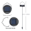 2Pack 600Mah Solar Lights Replacement Top for Garden, Yard 6