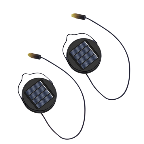 2Pack 600Mah Solar Lights Replacement Top for Garden, Yard