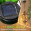 2Pack 600Mah Solar Lights Replacement Top for Garden, Yard 3