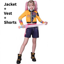 (Rumi, 120cm) Kpop Hunters Demon Rumi Mira Zoey Kids Cosplay Costume Party Halloween Dress