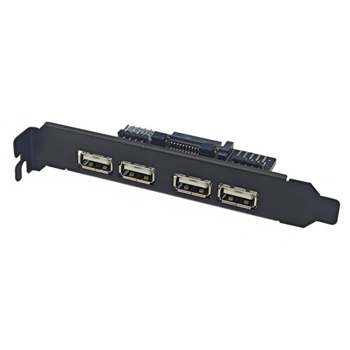 Κάρτα επέκτασης USB PCIE, διπλή κάρτα προσαρμογέα USB 2.0 9PIN σε 4 θύρες 2