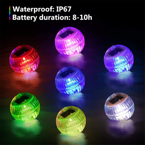 Solar Floating Pool Light Colorful LED Solar Glow Ball Lamp 2