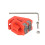 Sets für Bambu Make Druckkopfreiniger Düsenbürste Orange Rot 7
