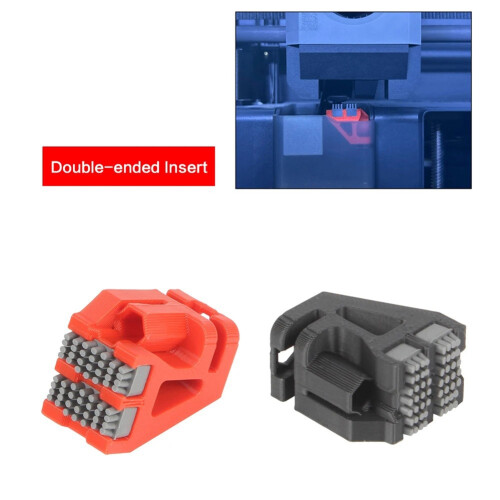 Sets für Bambu Make Druckkopfreiniger Düsenbürste Orange Rot 2
