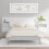 VidaXL Bed Headboard with Cabinets White Engineered Wood 1