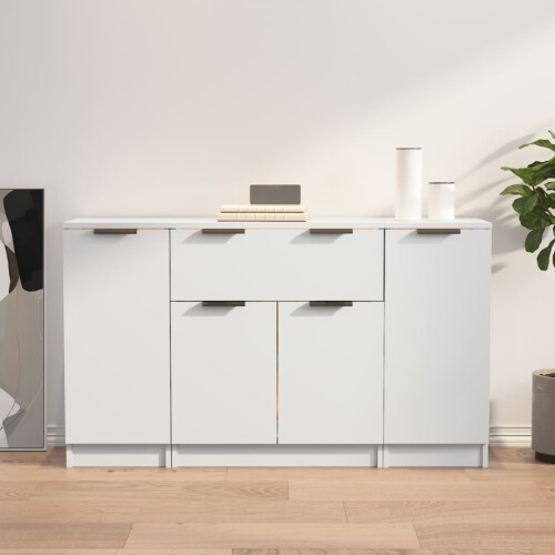 VidaXL vidaXL Sideboards 3 pcs White Engineered Wood