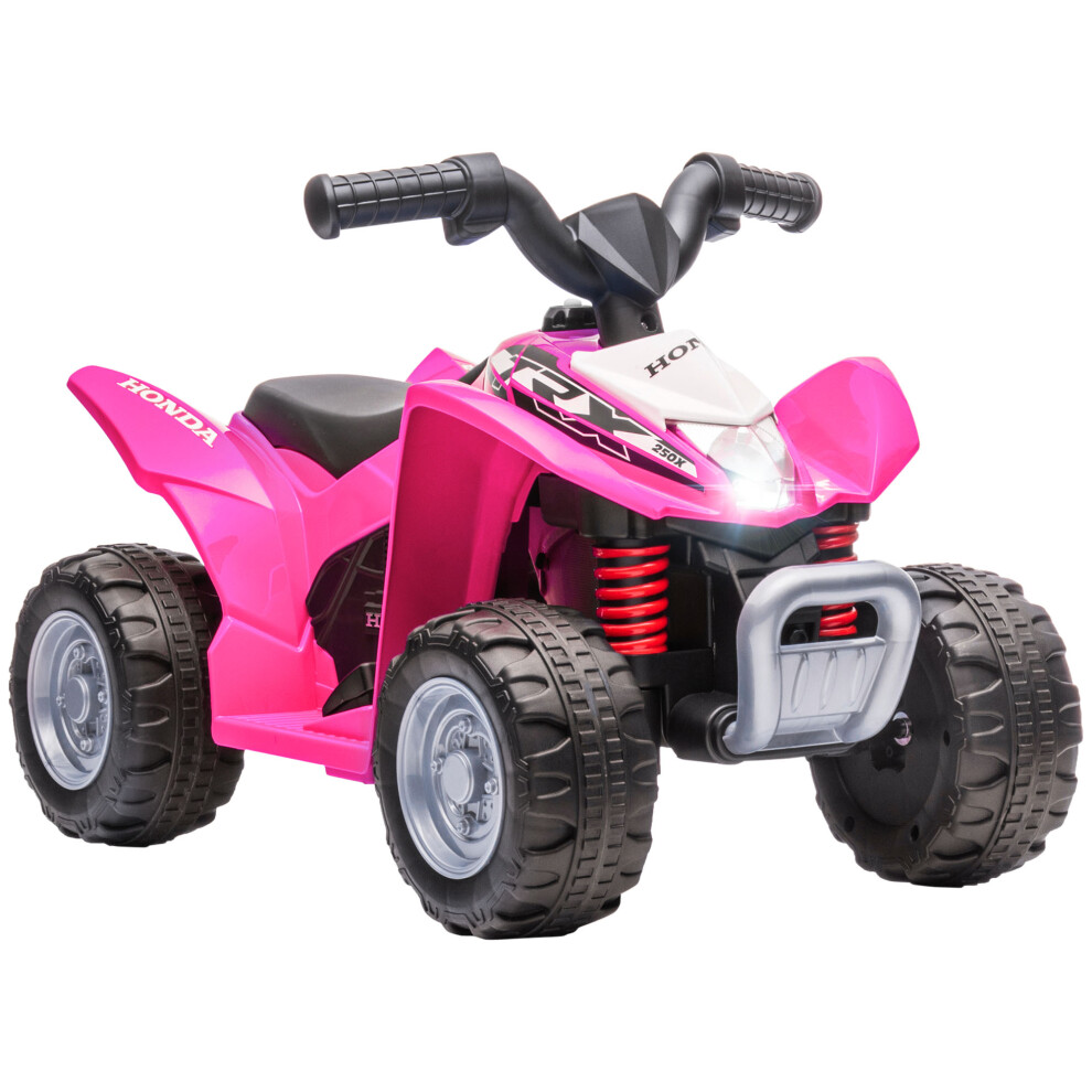 Homcom Honda Licensed Kids Electric Quad Bike 6V Atv Ride On 1.5-3 Years Pink