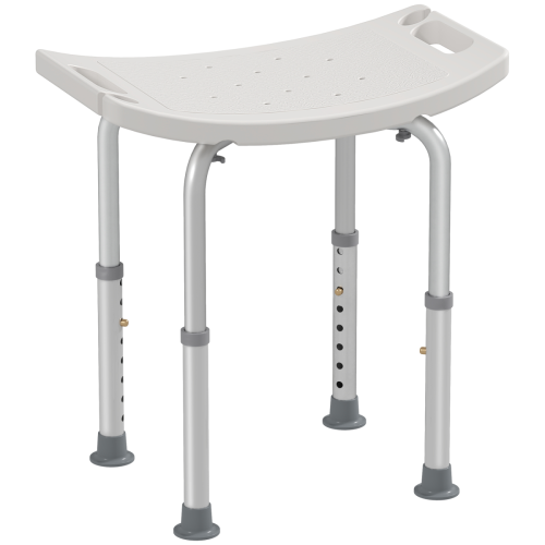 Mobility Shower and Bath Stool Bench with Non-Slip Aluminum Frame HOMCOM