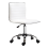 Armless Mid-Back Adjustable Office Chair 360 Swivel Ergonomic White HOMCOM 1
