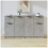 VidaXL Sideboards 2 pcs Concrete Grey 60x30x70 cm Engineered Wood 1