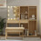 VidaXL vidaXL Dressing Table Set with LED Sonoma Oak Engineered Wood 1