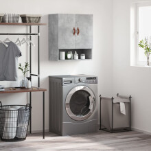 vidaXL Wall Cabinet Concrete Grey 60x31x70 cm Engineered Wood
