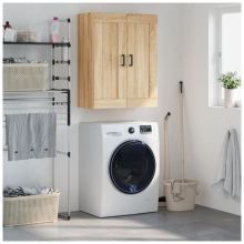 vidaXL Wall Mounted Cabinet Sonoma Oak 69.5x34x90 cm Engineered Wood