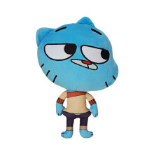 (Blue) The World Amazing Of Gumball Plush Toy Bright Colors Children Doll Gift Festival