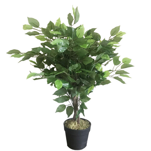 Leaf 60cm Leaf Realistic Artificial Ficus Tree / Plant