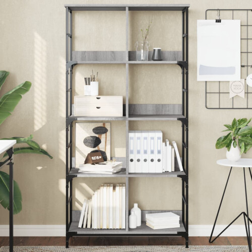 VidaXL vidaXL Bookshelf Grey Sonoma 78.5x33x153 cm Engineered Wood