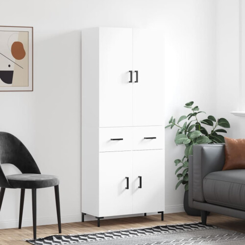 VidaXL vidaXL Highboard White 69.5x34x180 cm Engineered Wood