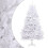 VidaXL vidaXL Artificial Hinged Christmas Tree with Stand White 240 cm 1
