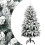 VidaXL vidaXL Artificial Hinged Christmas Tree with Flocked Snow 150 cm 1