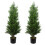 Leaf 120cm Pair of Artificial Cypress Topiary 1