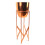 Leaf 55cm Copper Planter with Matching Stand 1