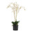 Leaf 60cm Artificial Luxury Orchid - Triple Stem - White Realistic Plant 1