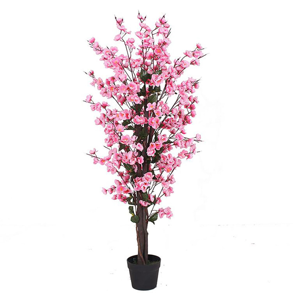 Leaf 120Cm Artificial Blossom Tree Pink