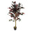 Leaf 120cm (4ft) Artificial Dark Red Green Ficus Plant - Extra Large 1