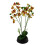 Leaf 43cm Large Pink Yellow Artificial Orchid in Ceramic Planter 1