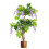 Leaf 110cm Artificial Purple Wisteria Tree with Copper Metal Planter 1