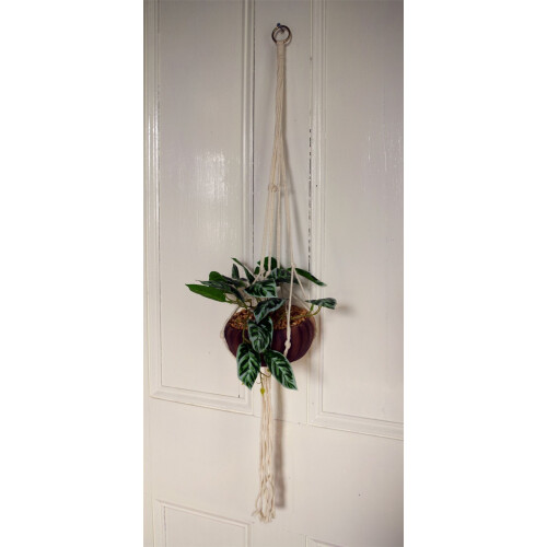 Leaf 85cm Hanging Artificial Potted Pothos Plant with Planter