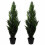 Leaf 120cm Pair of Artificial Cedar Cypress Topiary UV Resistant 1