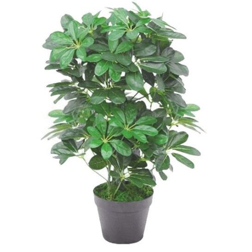 Leaf 55cm Dark Green Artificial Schefflera Arboricola Plant