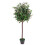 Leaf 90cm Leaf Design UK Realistic Artificial Olive Tree in Black Plastic Pot 1