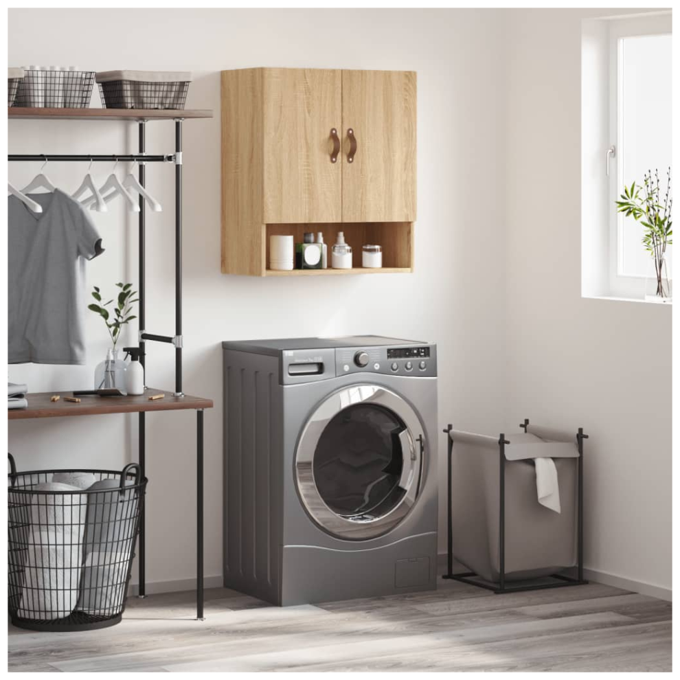 vidaXL Wall Cabinet Sonoma Oak 60x31x70 cm Engineered Wood