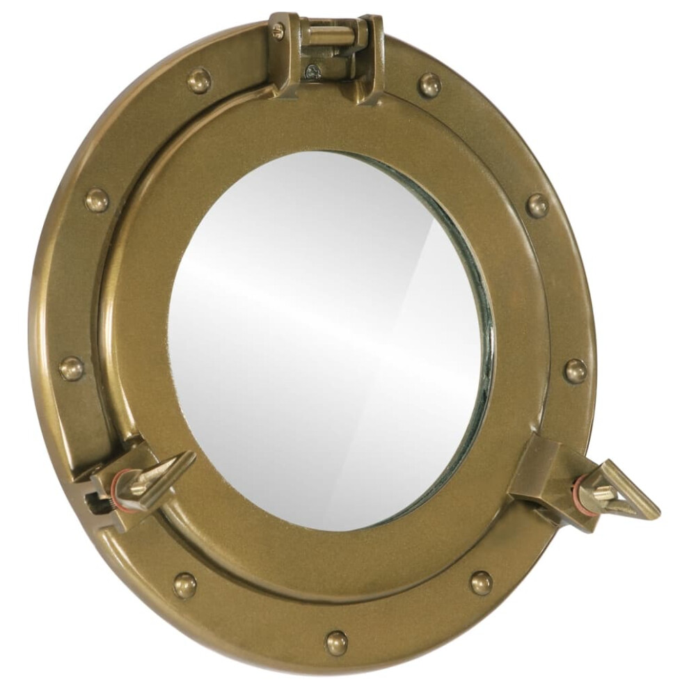 Vidaxl Porthole Mirror Wall Hanging Ø30 Cm Aluminium And Glass