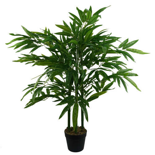 Leaf 90cm (3ft) Fat Leaf Artificial Bamboo Plants Trees