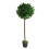 Leaf 120cm (4ft) Plain Natural Trunk Artificial Topiary Bay Laurel Ball Tree 1