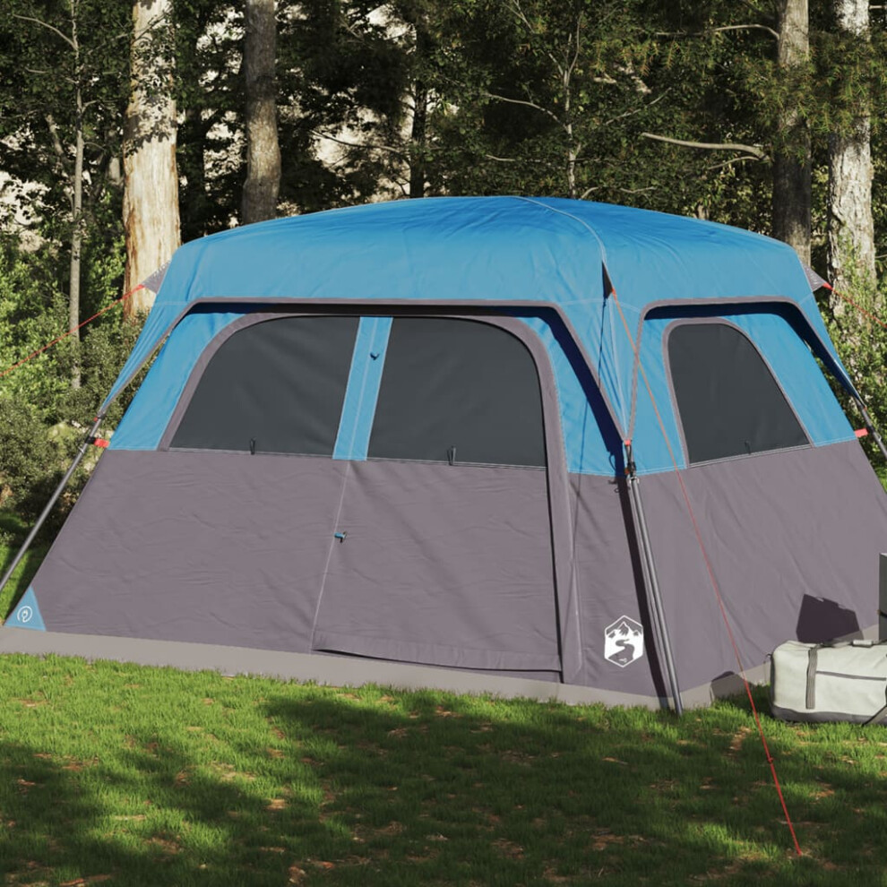 Vidaxl Family Tent Cabin 6-Person Blue Waterproof