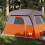 VidaXL vidaXL Campingzelt 4 Personen Orange Wasserdicht 1