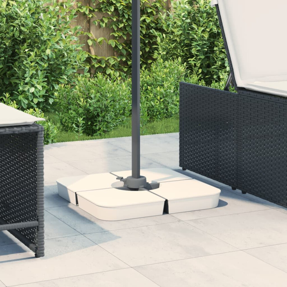 Vidaxl 4 Piece Parasol Base Set For Cross Stand Parasol 100 Kg Pp