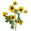 Leaf 70cm Artificial Yellow Daisy Flower Spray 1