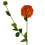 Leaf 75cm Artificial Dahlia PomPom Flowers Orange 1