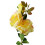 Leaf 80cm Artificial Yellow Rose Stem - 3 flowers 1
