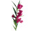 Leaf 100cm Trumpet Artificial Flower Stem Fuchsia Pink 1